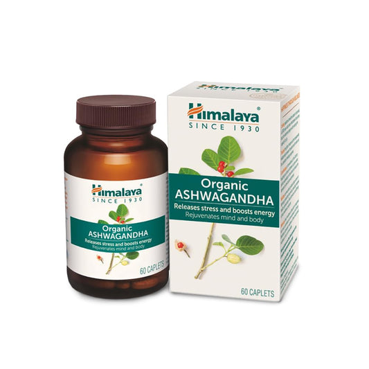 Himalaya Ayurvedic Organic Ashwagandha 30 & 60 Caplets