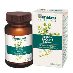 Himalaya Ayurvedic Organic Bacopa Brahmi 30 & 60 Caplets