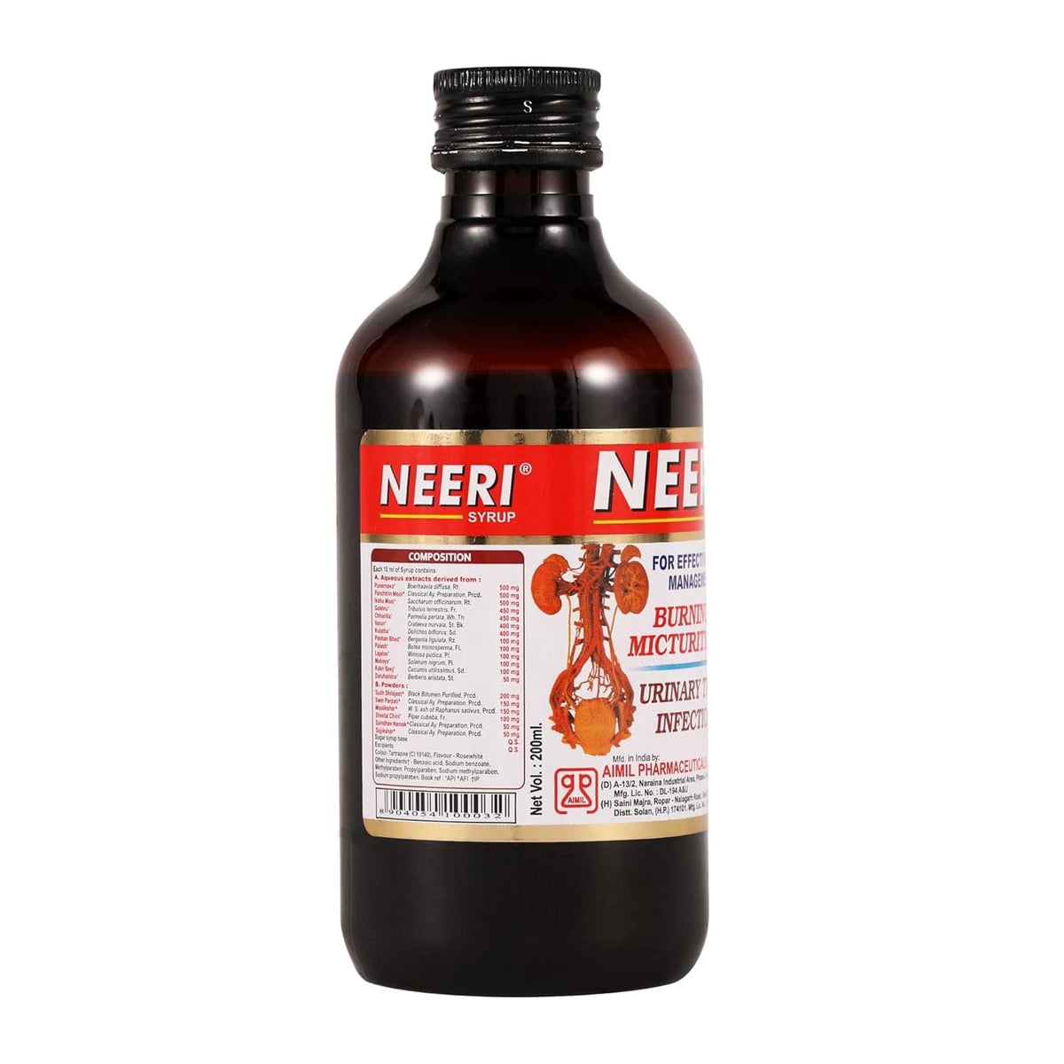 Aimil Neeri Ayurvedic Kidney & UTI Support Syrup & Tablet