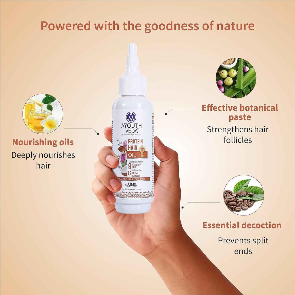 Aimil Ayouthveda Cosmetics Protein Hair Oil 100ml