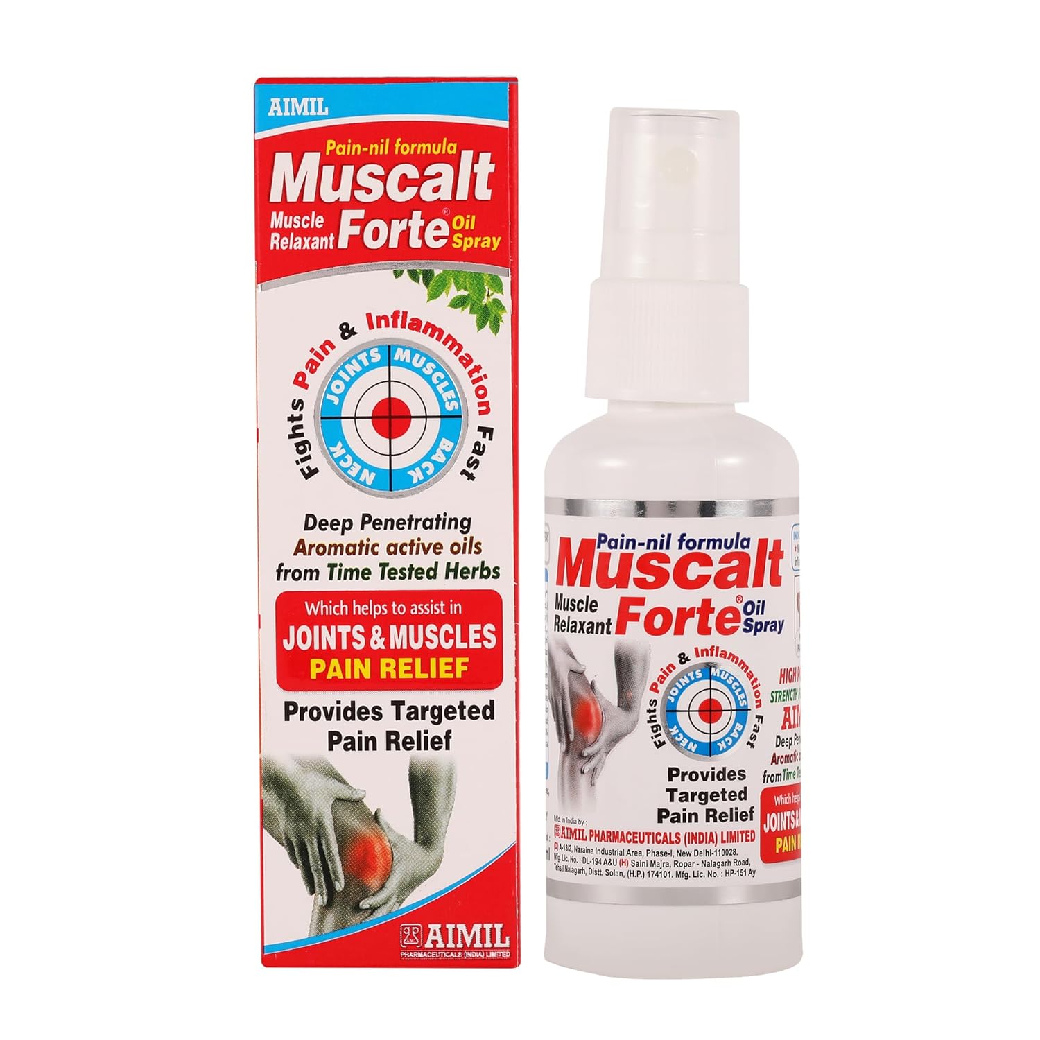Aimil Ayurvedic Muscalt Fort Tablet,Oil Spray,Ointment & Syrup