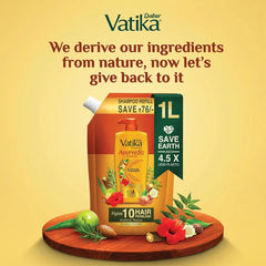 Dabur Vatika Ayurvedic Hair Shampoo 640ml & 1 Liter