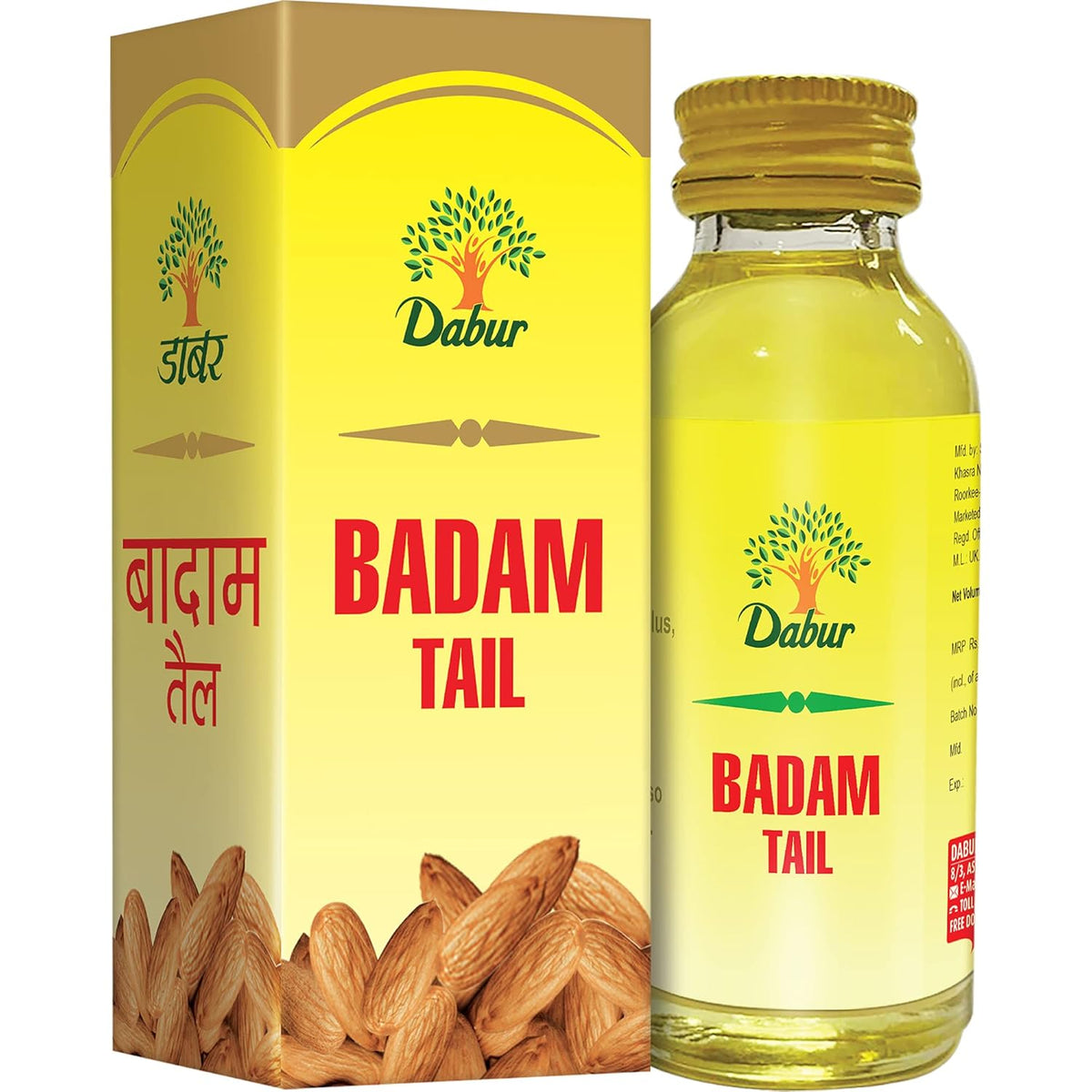 Dabur Ayurvedic Badam Tail Oil 50ml & 100ml