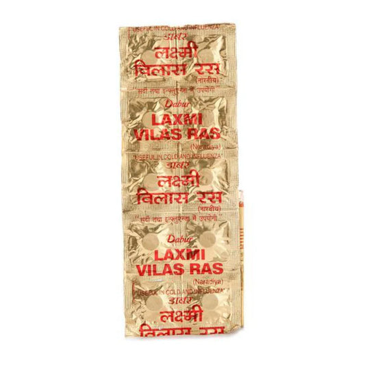 4 X Dabur Ayurvedic Laxmi Vilas Ras 10 Tablets