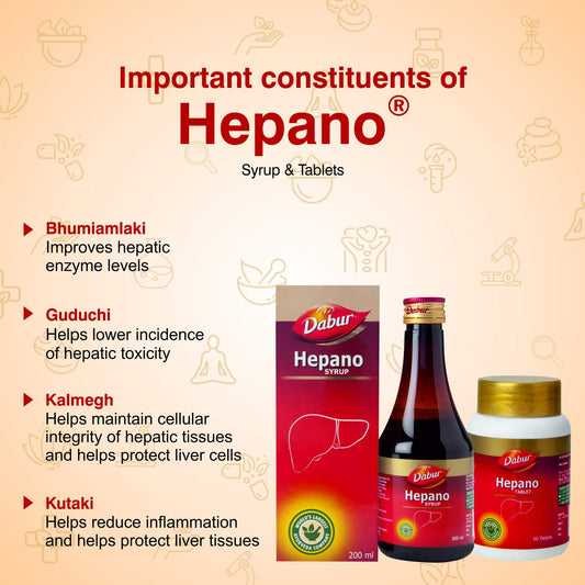 Dabur Ayurvedic Hepano Syrup & Tablets