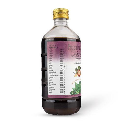 Arya Vaidya Pharmacy AVP Pippalyasavam Ayurvedic Liquid – 450ml