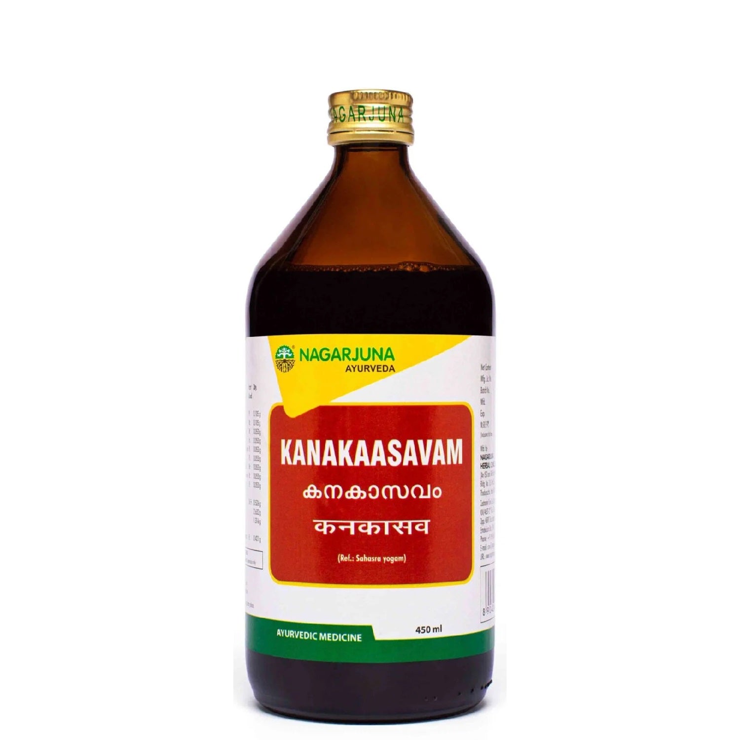 Nagarjuna Ayurvedic Kanakaasavam Liquid 450ml