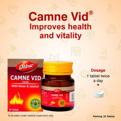 Dabur Ayurvedic Camne Vid With Kesar & jaiphal 30 Tablets