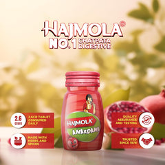 Dabur Hajmola Tasty Digestive Anardana,Chatcola,Imli,Limcola,Pudina & Regular 120 Tablets