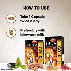 Dabur Ayurvedic Shilajit Gold Capsules