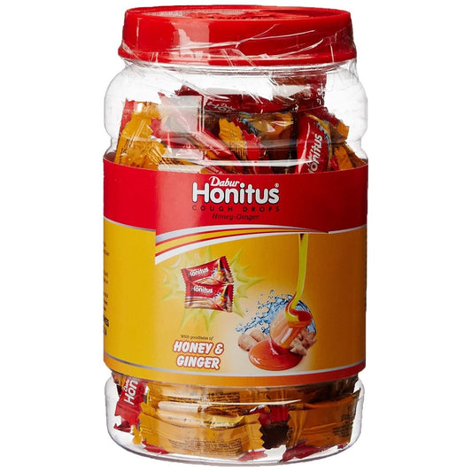 Dabur Ayurvedic Honitus Cough Drops Honey & Ginger 100 Tablets