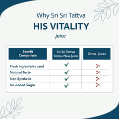 Sri Sri Tattva Ayurvedischer His Vitality Juice steigert Energie und Kraft, flüssig, 1 Liter