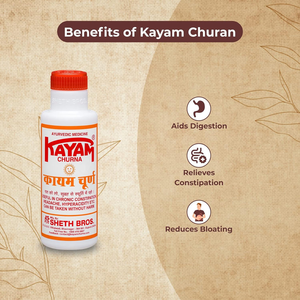 Seth Brothers Kayam Ayurvedisches Churna-Pulver