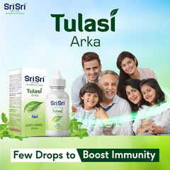 Sri Sri Tattva Ayurvedic Tulasi Arka Anti Viral unterstützt die Gesundheit der Atemwege, 30 ml