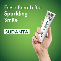 Sri Sri Tattva Sudanta Toothpaste Non-Fluoride & 100% Vegetarian with Charcoal & Salt 100gm