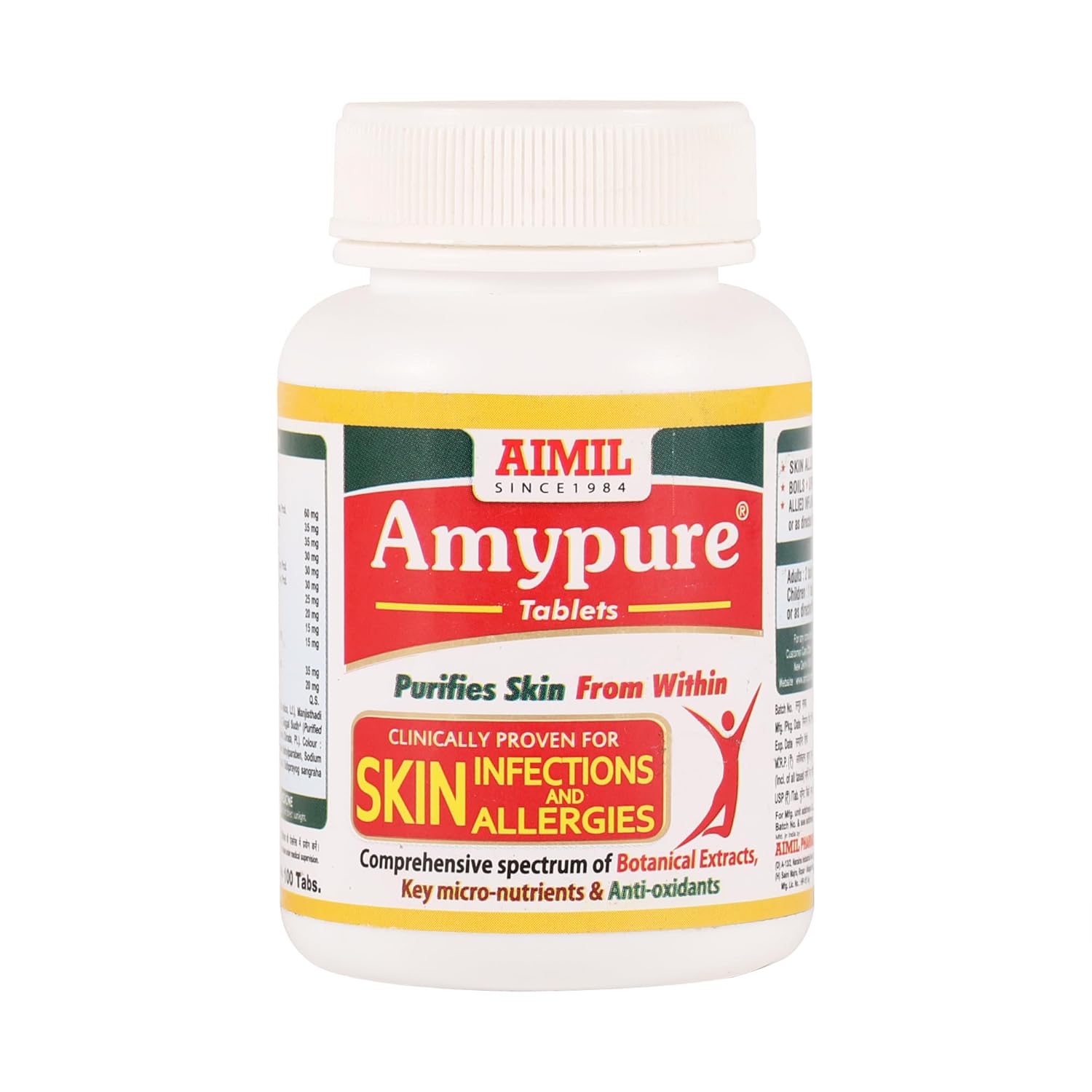 Aimil Ayurvedic Amypure Blood Purifier Tablets & Syrup