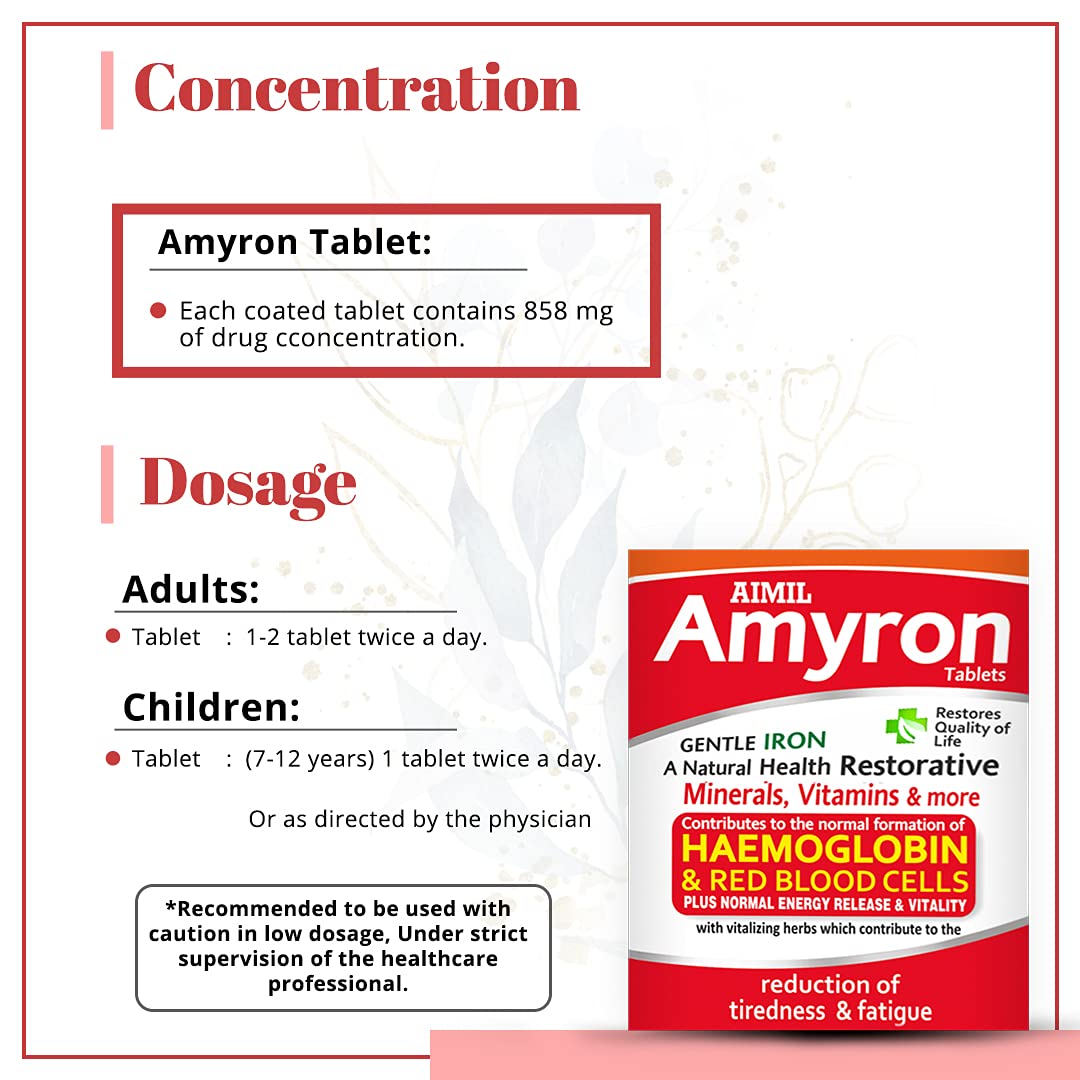 Aimil Ayurvedic Amyron Multivitamins Tablet & Syrup