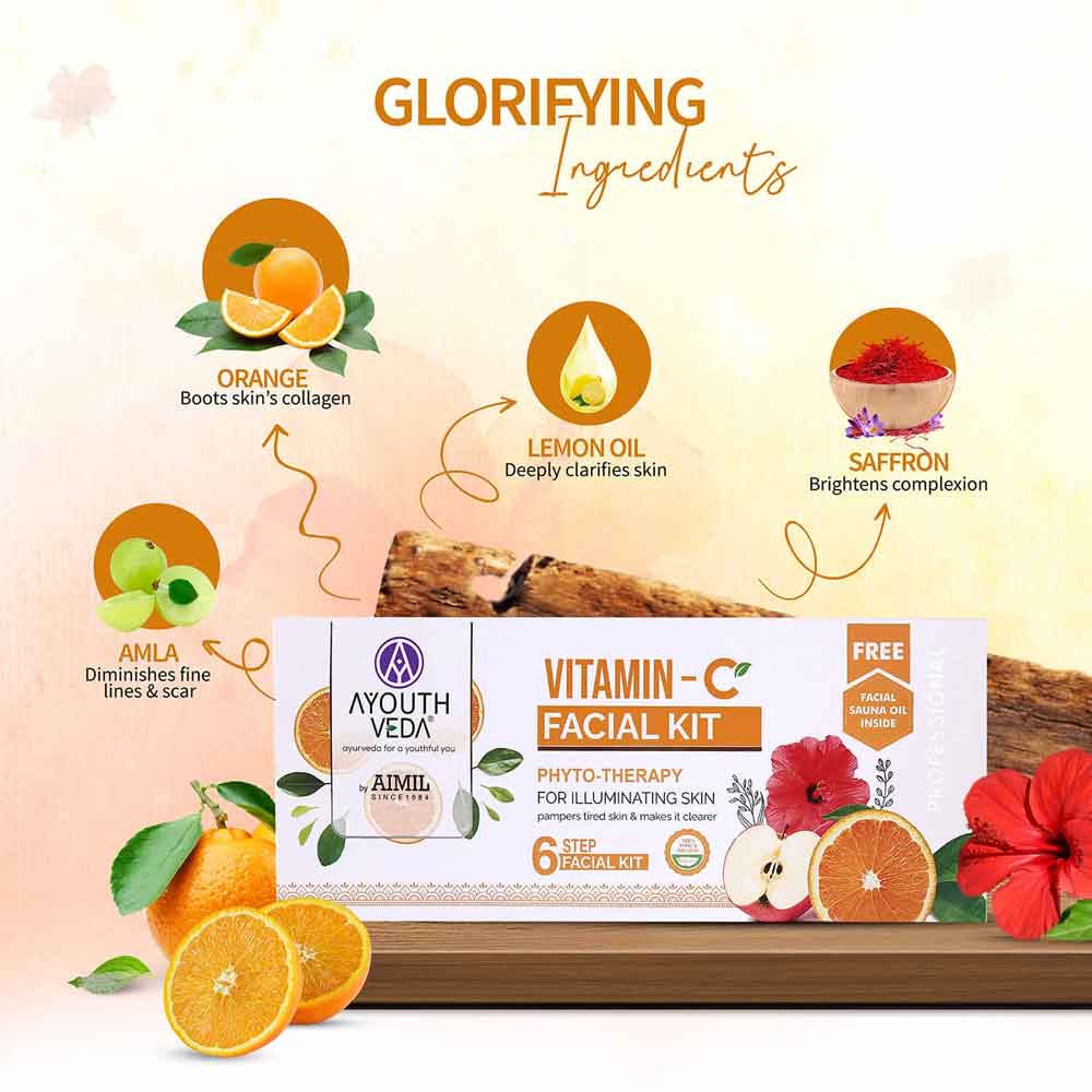 Aimil Ayouthveda Cosmetics Vitamin C Facial Kit 230gm