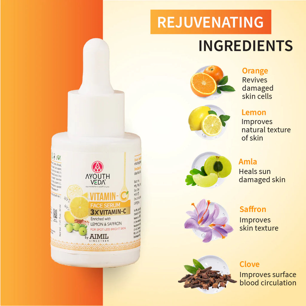 Aimil Ayouthveda Cosmetics Vitamin C Face Serum 30ml