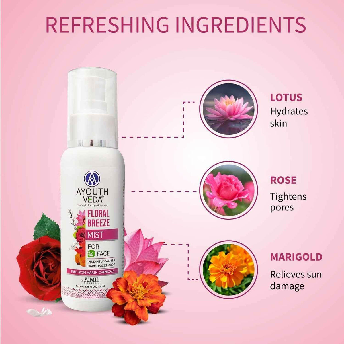 Aimil Ayouthveda Ocean Dew & Floral Breeze Face Mist Ayurvedic – 100ml