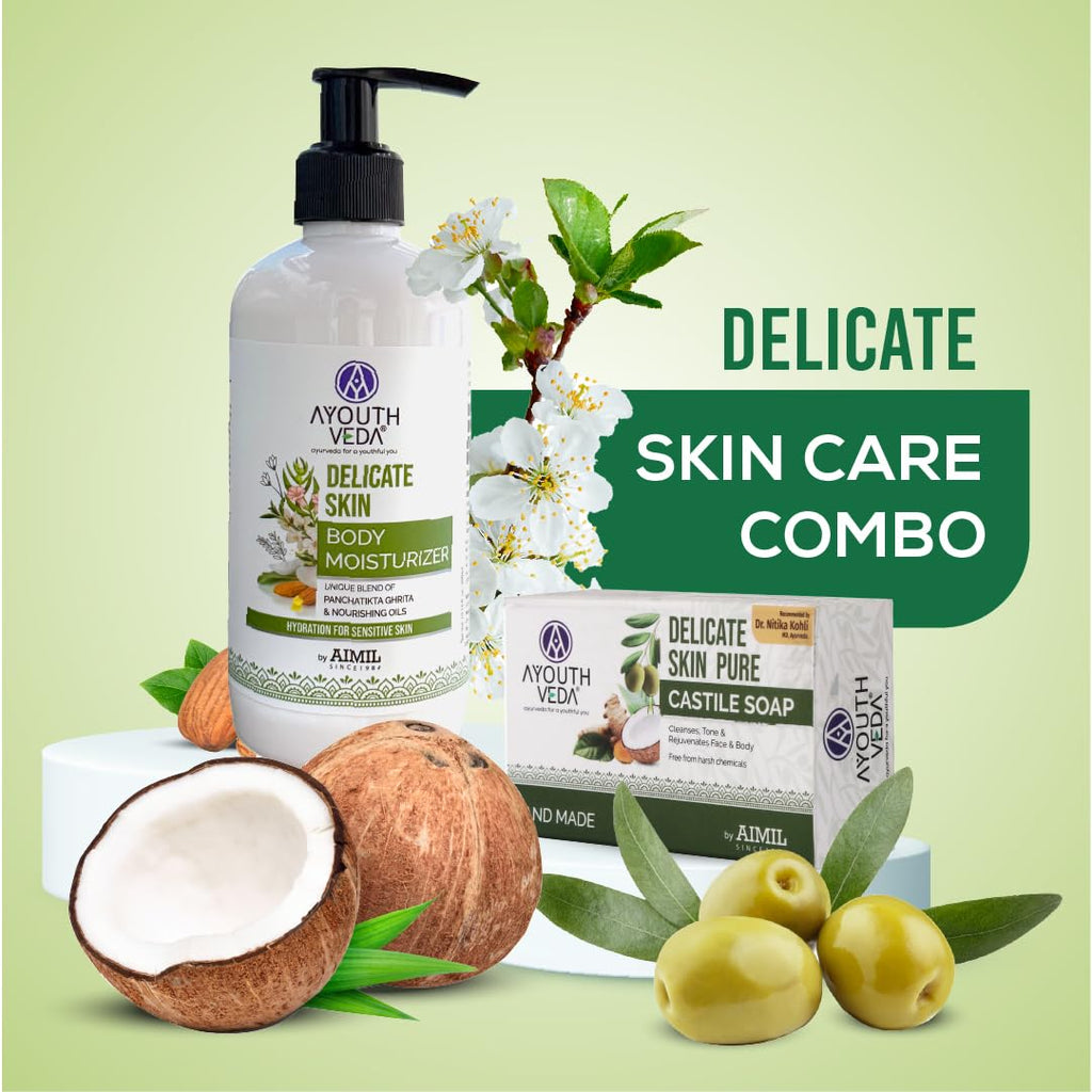 Aimil Ayouthveda Cosmetics Delicate Skin Body Moisturizer Lotion 300ml