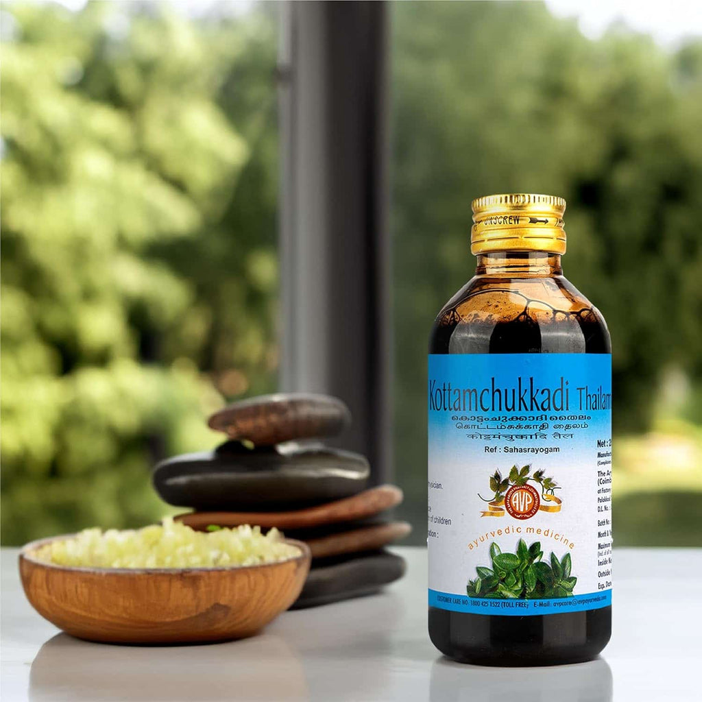 AVP Ayurvedic Kottamchukkadi Thailam – 100ml / 200ml / 450ml