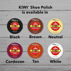 KIWI Shoe Polish, Black, 4.5 Ounce, Pack of 4