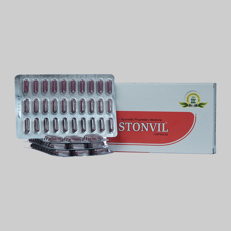 SG Phyto Pharma Ayurvedic Stonvil 120 & 550 Capsules & Syrup