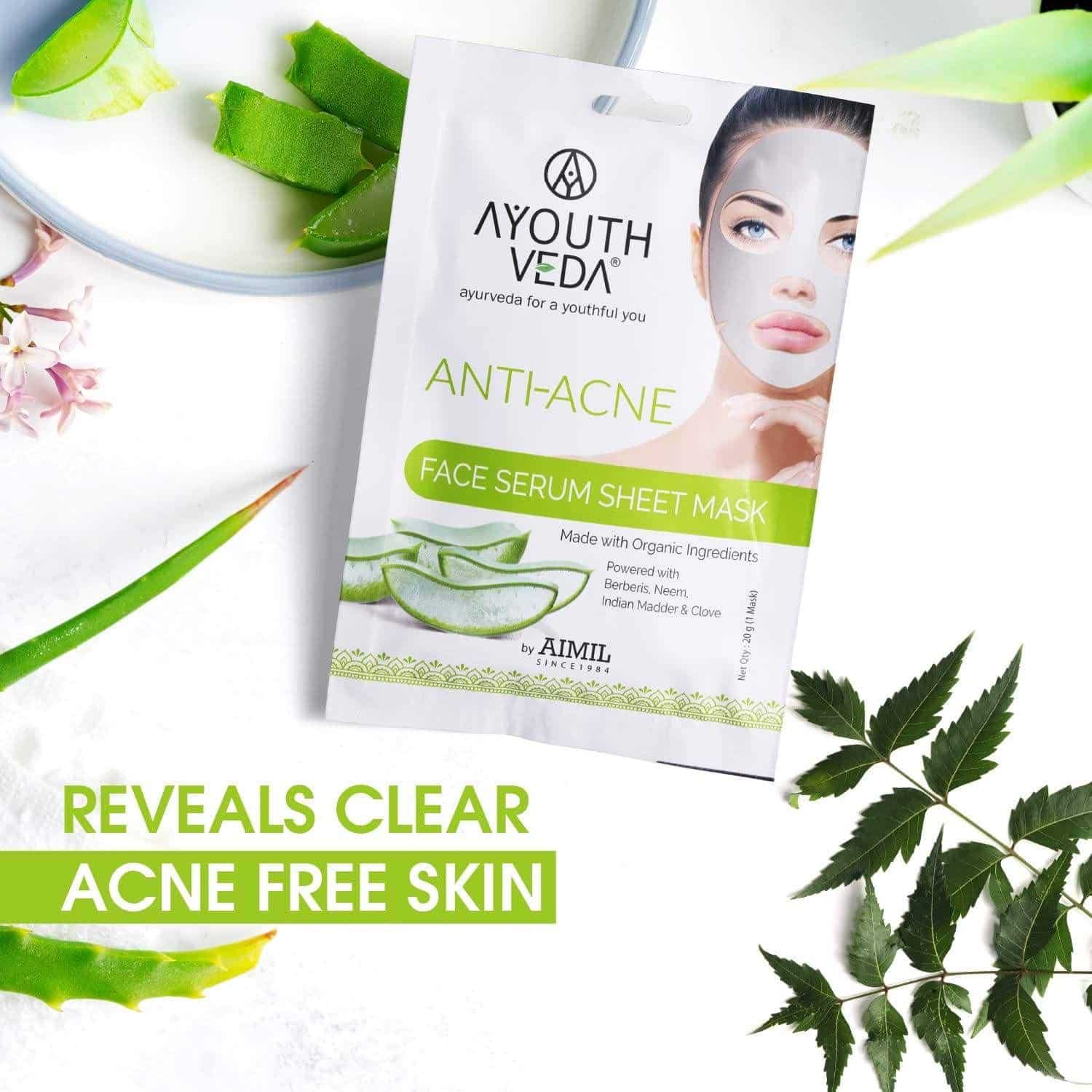 Aimil Ayouthveda Face Serum Sheet Mask Ayurvedic – 20g