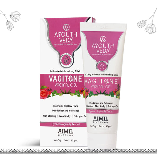 Aimil Ayouthveda Cosmetics Vagitone Vaginal Gel With Dual Formula 50gm