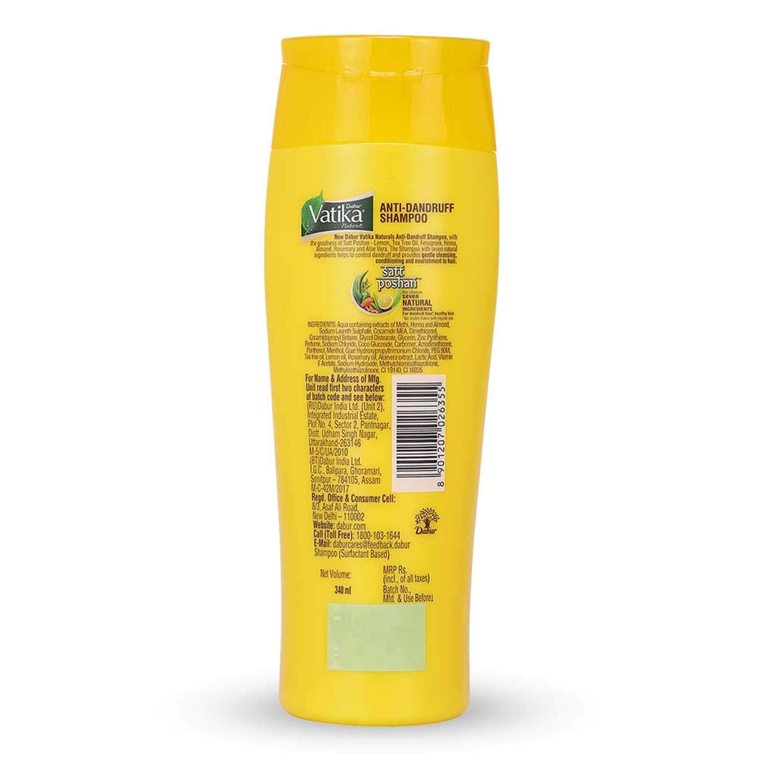 Dabur Ayurvedic Vatika Naturals Anti Dandruff Hair Shampoo