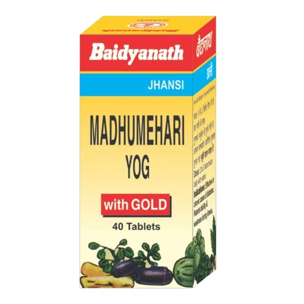 Baidhyanath Ayurvedic MadhuMehari Yog With Gold Swarna Yukta 30 Tablets