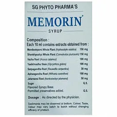 SG Phyto Pharma Ayurvedic Memorin Capsule & Syrup