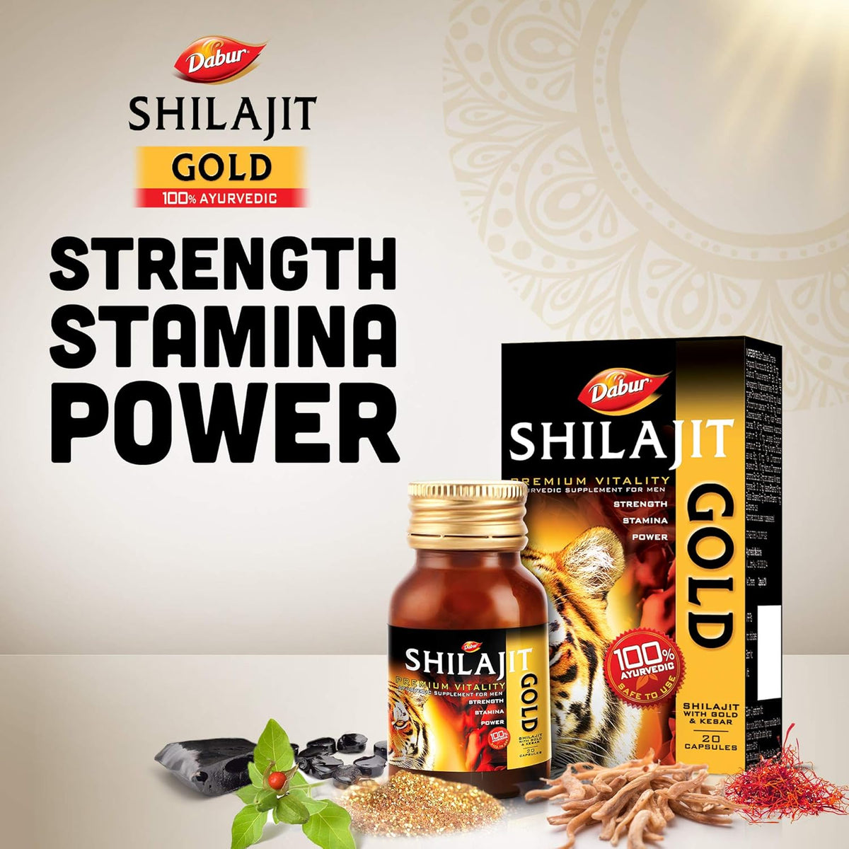 Dabur Ayurvedic Shilajit Gold Capsules