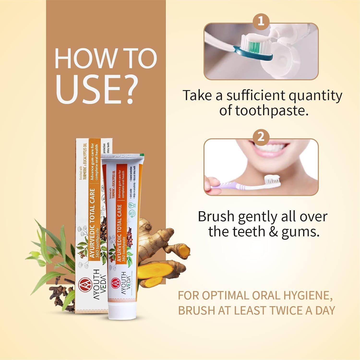 Aimil Ayouthveda Ayurvedic Natural,Charcoal White,Total Care & Mint Gel Whitening Toothpaste 100g