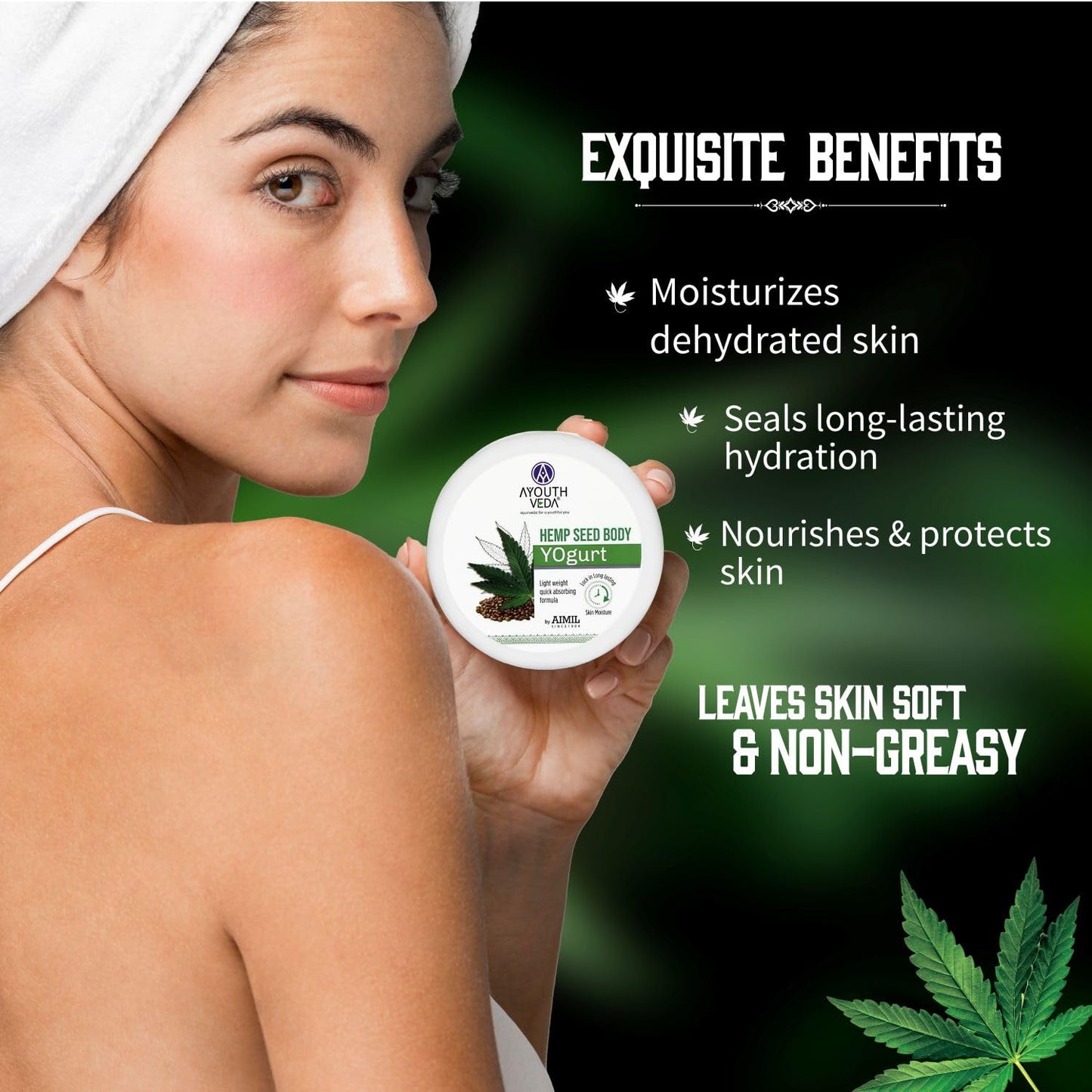 Aimil Ayouthveda Cosmetics Hemp Seed Body Yogurt Lotion 200gm