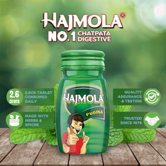 Dabur Hajmola Tasty Digestive Anardana,Chatcola,Imli,Limcola,Pudina & Regular 120 Tablets