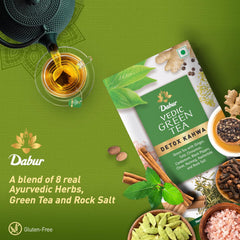 Dabur Ayurvedic Vedic Detox Kahwa Green Tea 25 Teabags