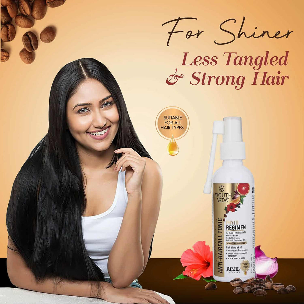 Ayouthveda Anti-Hair Fall Tonic Ayurvedic 2-in-1 Hair Regimen