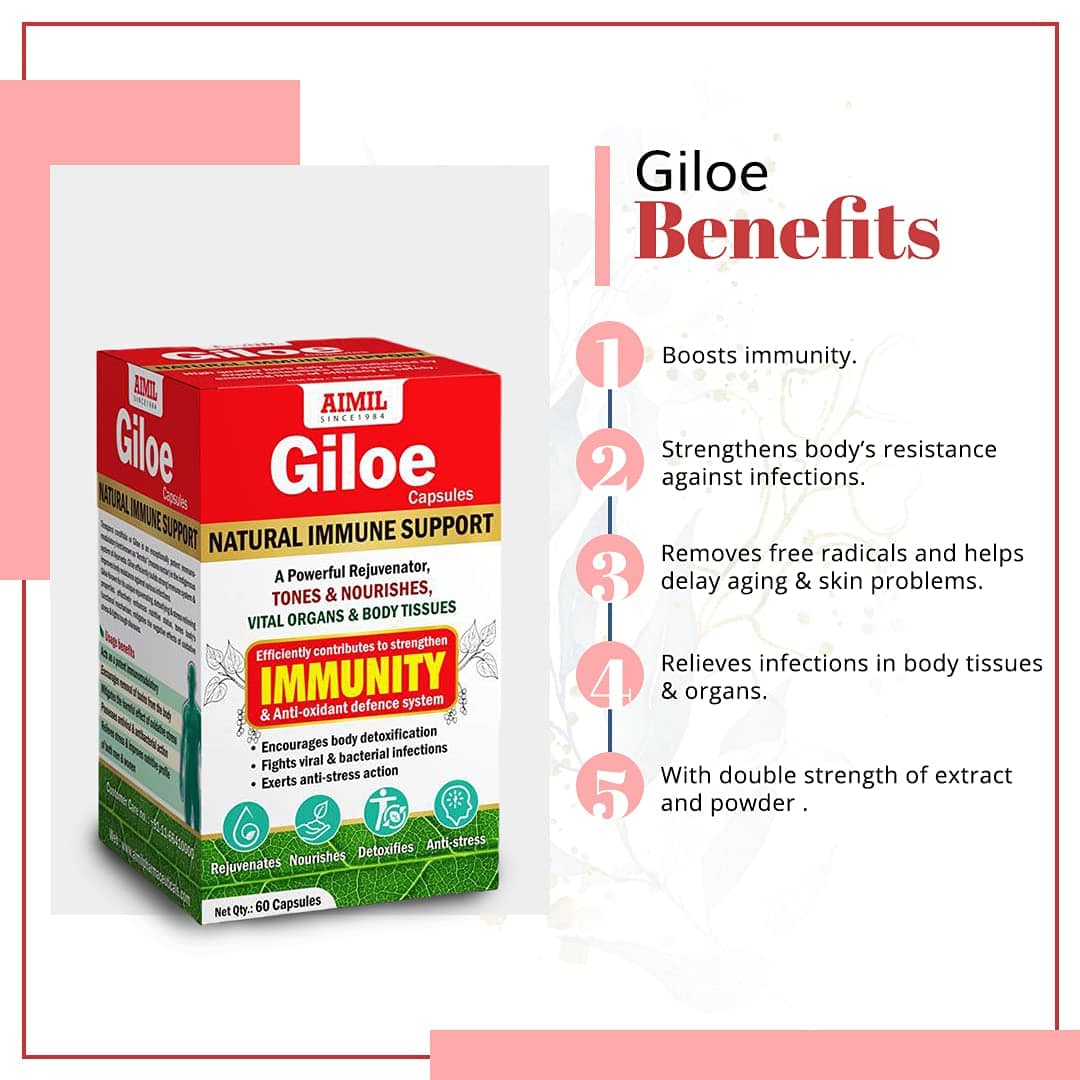Aimil Giloe Ayurvedic Capsules – 60 Capsules