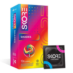 Skore Shades Dotted & Colored Condoms