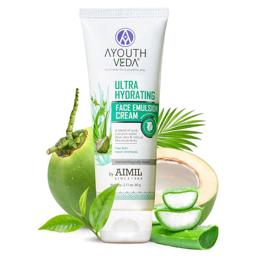 Aimil Ayouthveda Cosmetics Ultra Hydrating Face Emulsion Cream 60gm