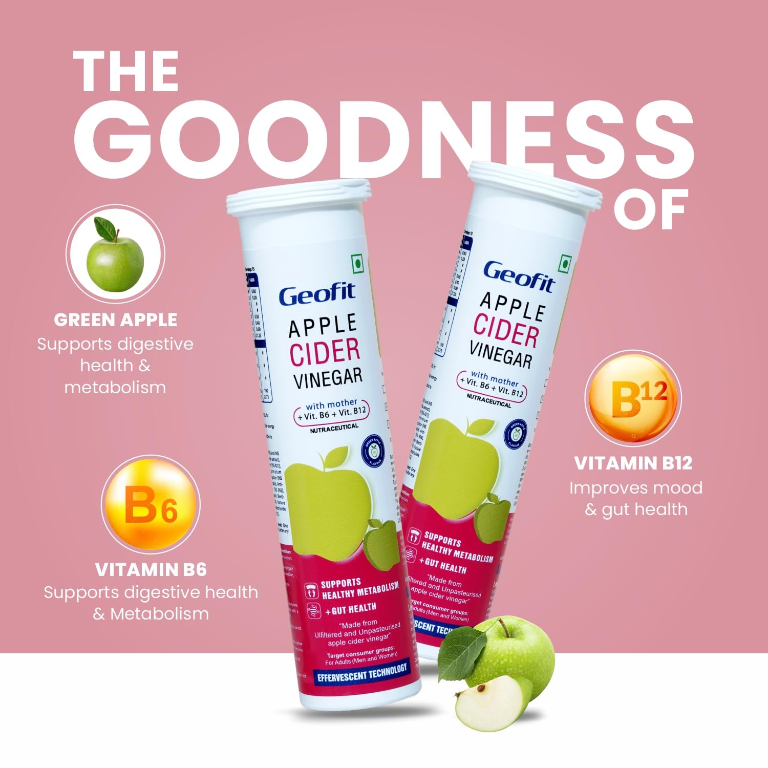 Leeford Geofit Apfelessig Brausetabletten