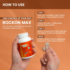 Leeford ROCKON MAX Energy Chewable 30 Tablets