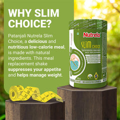 Patanjali Nutrela Slim Choice Meal Replacement Shake For Weight Loss Vanilla Flavor Powder 500gm