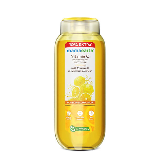 Mamaearth Vitamin C Moisturizing Body Wash with Vitamin C & Refreshing Lemon for Skin Illumination 250ml