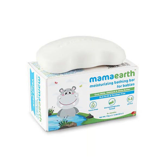 Mamaearth Moisturizing Bathing Bar Soap For Babies pack of 4*75 g