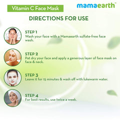 Mamaearth Vitamin C Face Mask With Vitamin C and Kaolin Clay for Skin Illumination 100g