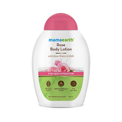 Mamaearth Rose Body Lotion with Rose Water and Milk 200ml