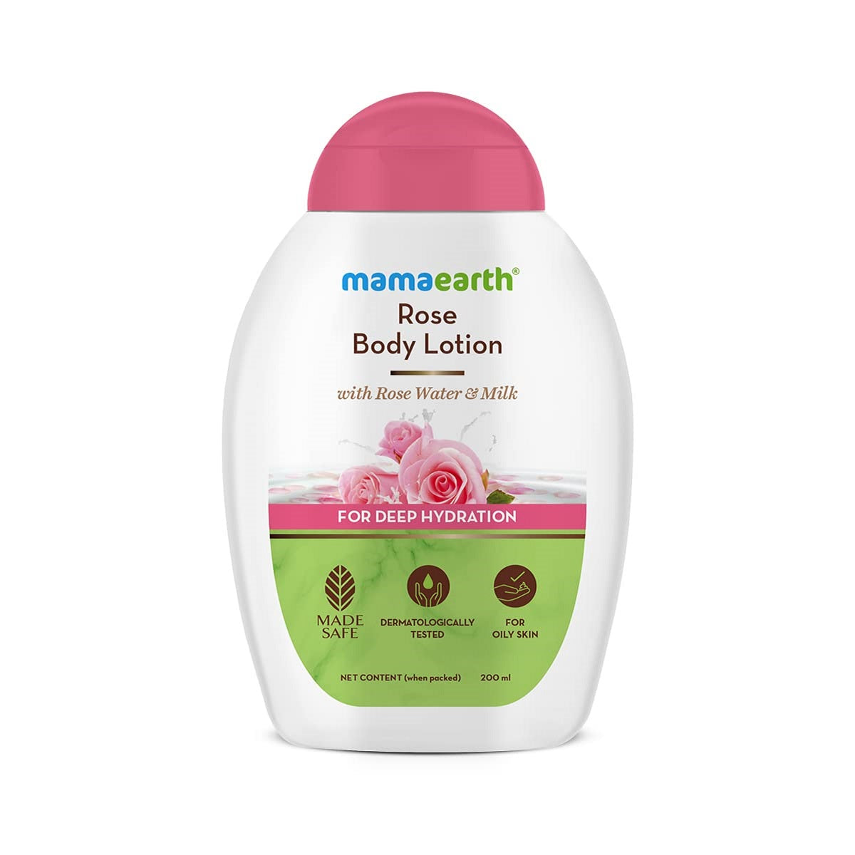 Mamaearth Rose Body Lotion with Rose Water and Milk For Deep Hydration 200ml